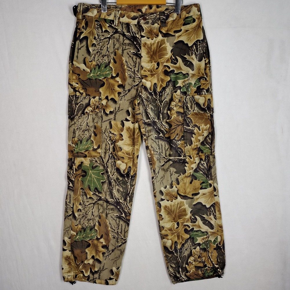 Woolrich Advantage Camo Cargo Pants Mens Medium Saddle-Cloth Hunting 1588 ADC